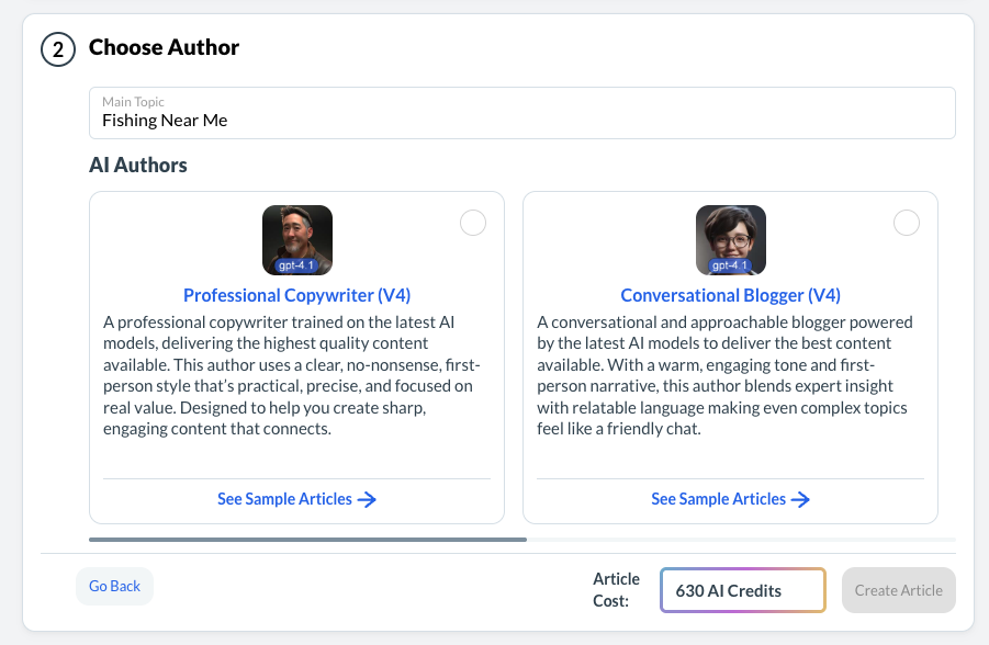 image of the Wealthy Affiliate AI Authors page