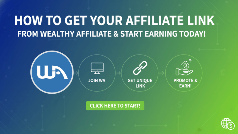 How to Get an Affiliate Link from Wealthy Affiliate and Start Earning Today