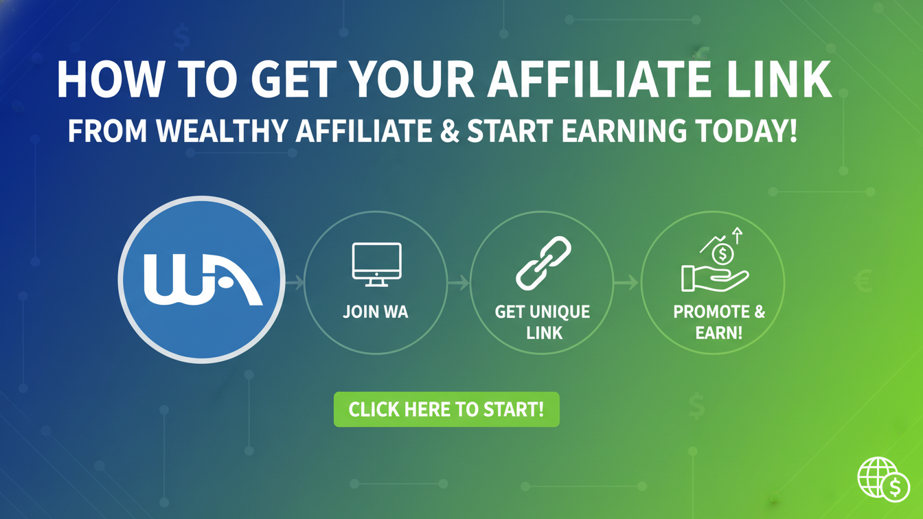 How to Get an Affiliate Link from Wealthy Affiliate and Start Earning Today