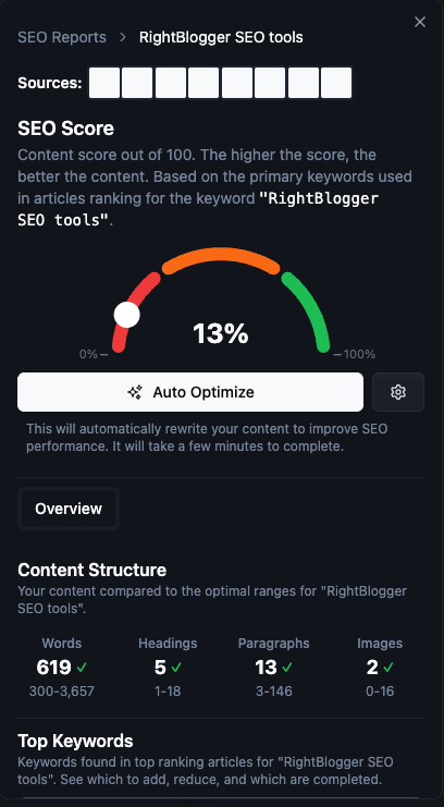 SEO Report (Before Optimization)