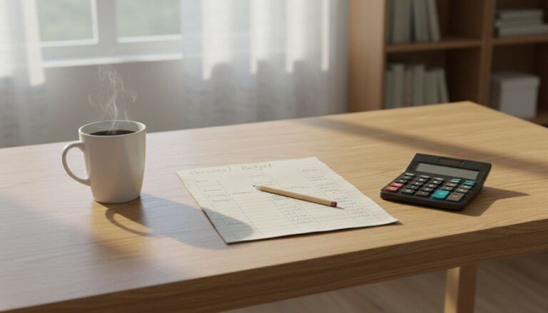 Simple budgeting setup illustrating how money actually moves through everyday decisions.