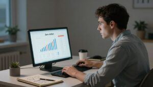 Beginner blogger seeing zero traffic on posts no one reads in analytics.