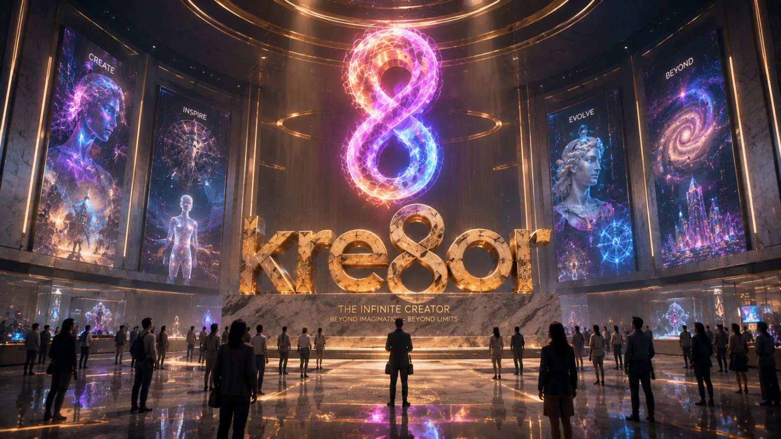 Kre8or.AI creator platform dashboard for AI content and visual workflow