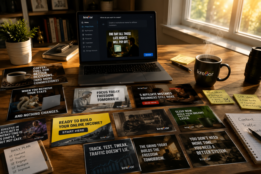 Finished social media content created with Kre8or AI Image Studio.