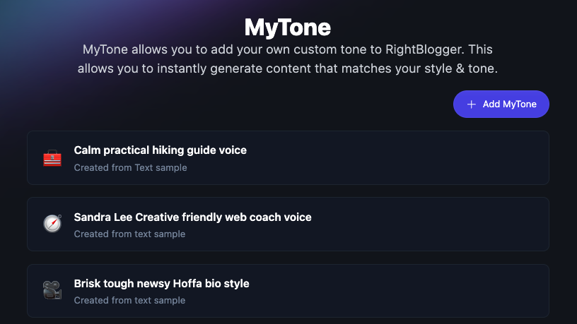 mytone featurewithin rightblogger