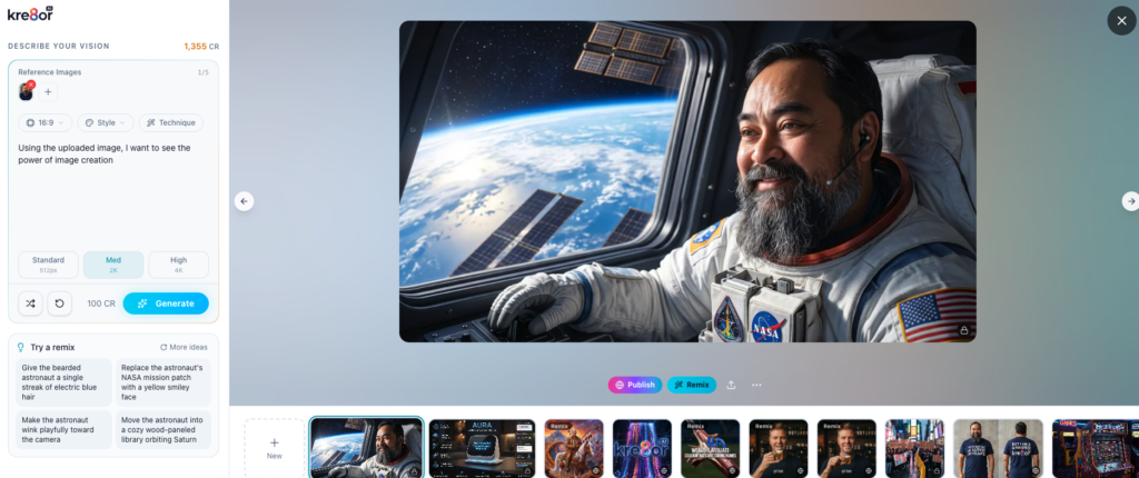 The power of Image Creation Prompt