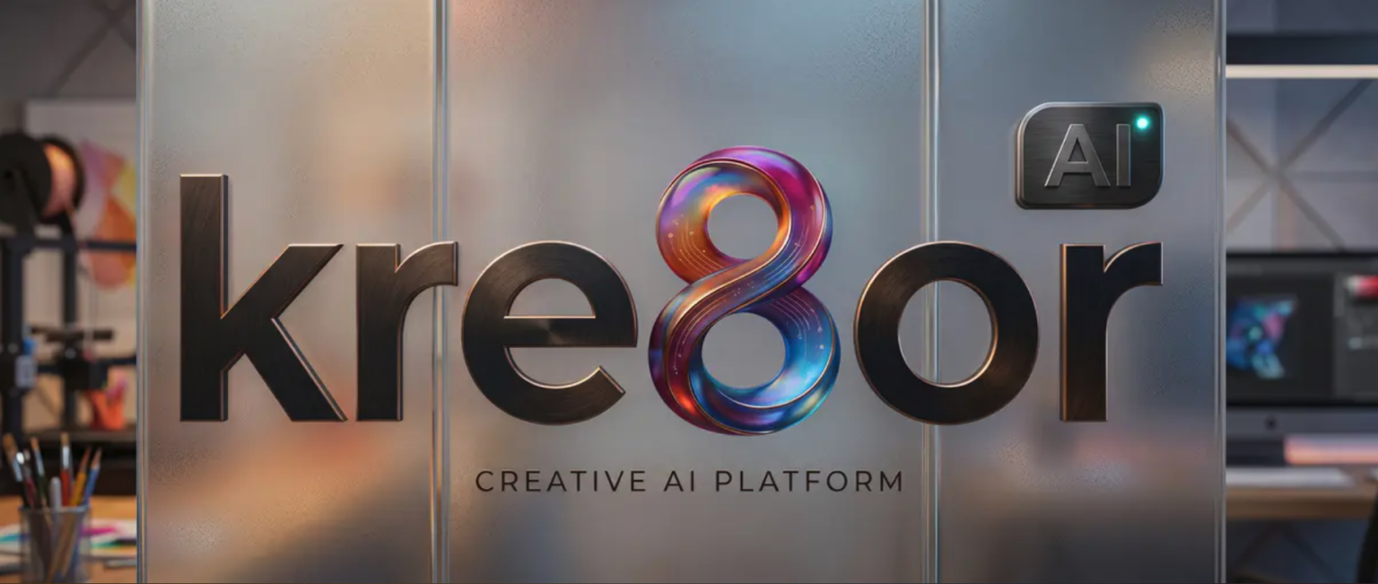 Kre8or AI logo I created on Kre8or.ai