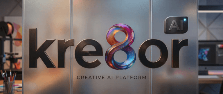 Kre8or AI logo I created on Kre8or.ai