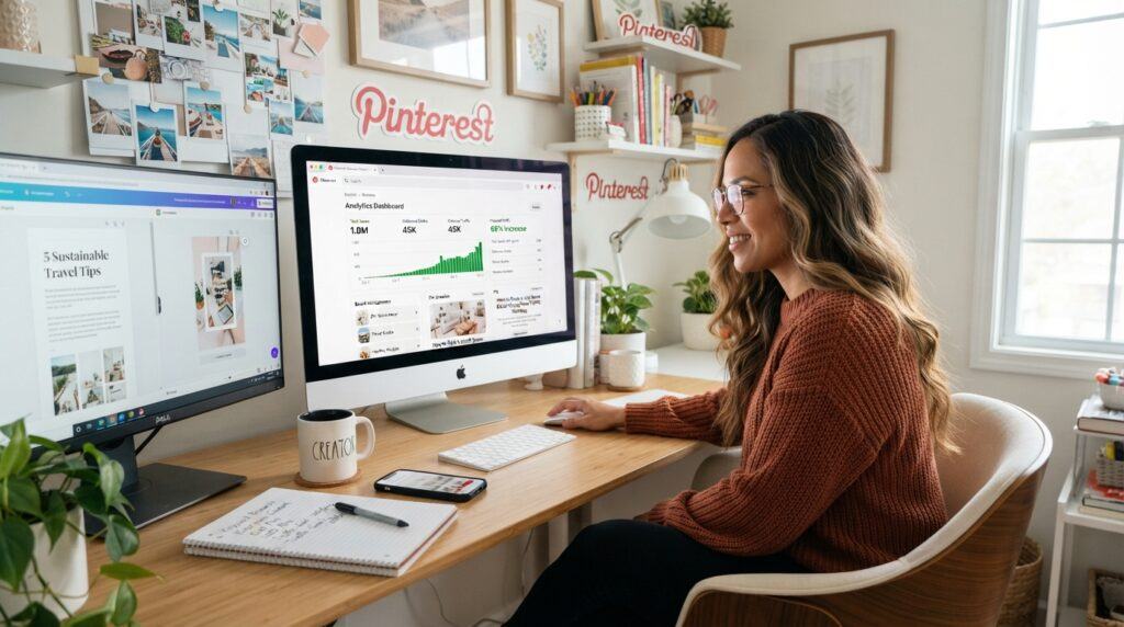 Creator using Pinterest to Drive Long-Term Traffic